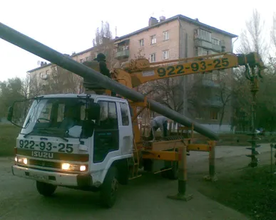 фото Установка опор ЛЭП