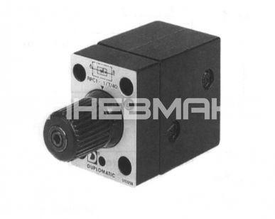 фото RPC1-4/CT/43 - Регулятор расхода, скомпенсированный по давлению и температуре (обратный клапан), 4л/мин, Pмакс=250 бар
