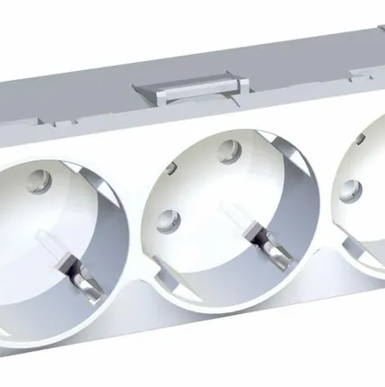 Фото №0 Механизм розетки 3-м с/з Shnaider ALB45262