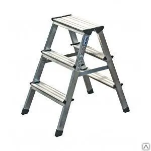 фото Двусторонняя стремянка krause dopplo 120328