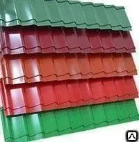 фото Металлочерепица 0,45мм Монтеррей Макси Супермонтеррей любой цвет