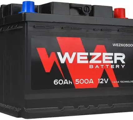Фото №0 Аккумулятор WEZER WEZ60500R 60 Ач 500 А 242x175x190 мм 0 (-+) обратная