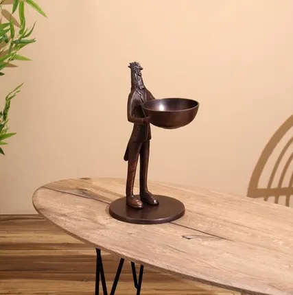 Фото №0 Конфетница «Петушок угощает», 21×25×41 см, алюминий