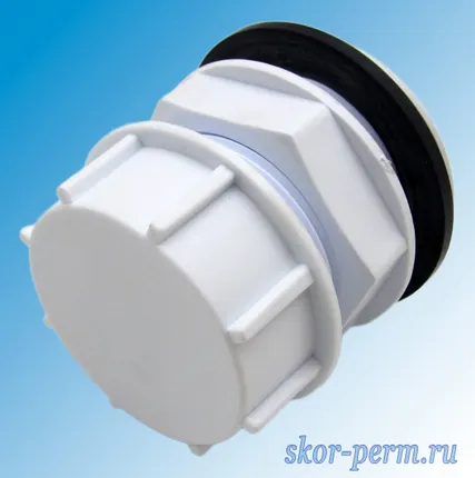 Фото №0 Врезка в резервуар 1 1/2&quot; пластиковая