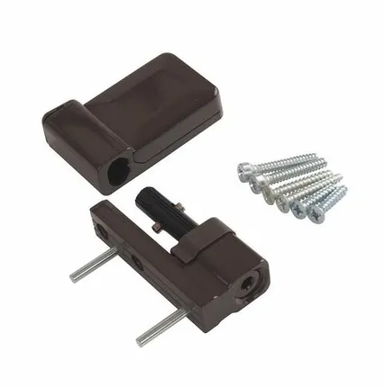 Фото №0 Петля дверная Elementis K-S (15-20 мм), на 100кг., Коричневый, RAL8019