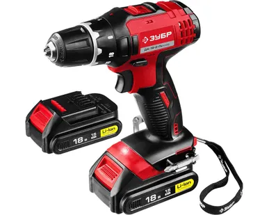 фото Шуруповерт аккумуляторный Зубр ДА-18-2-ЛИ КНМ2