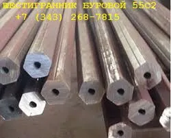 фото Шестигранник буровой 25 вн.диам. 7, 2мм,  сталь 55С2 , АЦ40Х2АФ