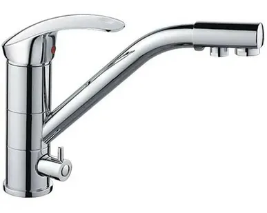 фото Смеситель для кухни HAIBA 4321 с подключением фильтра питьевой воды