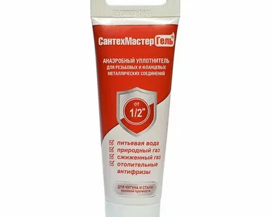 фото Герметик-гель анаэробный Сантехмастер 60гр красный