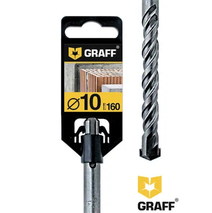 Фото №0 Сверло по бетону GRAFF SDS-plus, 10*100*160мм