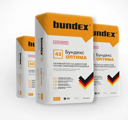 Фото №0 Наливной пол на цементной основе БУНДЕКС Оптима самонивелирующийся