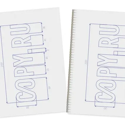 Фото №0 Брошюровка на пластиковую пружину