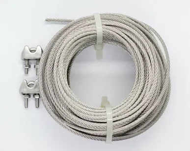 фото Трос из нержавеющей стали А2 2мм 20м + зажим 2шт