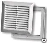 фото Решетка разъемная с москитной сеткой 175х175 К010