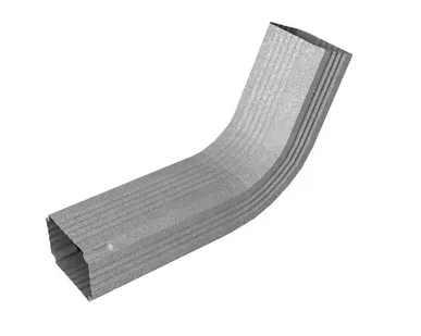 фото Колено трубы гофрированное Vortex Lite 76х102мм Zn