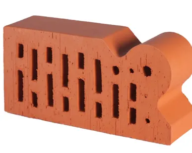 фото Кирпич облицовочный радиусный пустотелый Lode Janka F20 гладкий, 250*120*65 мм