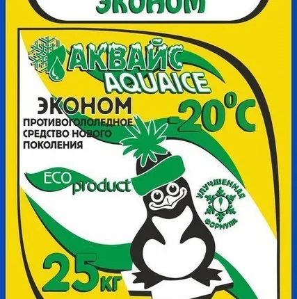 Фото №0 Антигололедный реагент Аквайс-Эконом, мешок 25кг