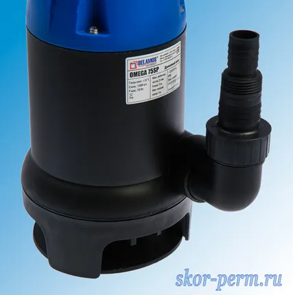 Фото №3 Насос дренажный BELAMOS Omega 75 SP для грязной воды (220В, 750Bт, 13000л/ч, кабель 10м)