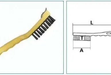 фото Ручная щётка по металлу ( прямая проволока)