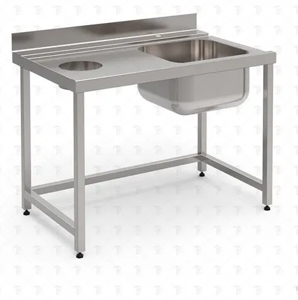 Фото №0 Стол и аксессуар для посудомоечной машины Vortmax cтол для пароконвектоматов Vortmax, Eksi, Fagor 1200х770х870 мм