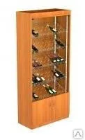 Фото №0 Витрина для алкоголя №1-1 (задняя стенка ДВП) Собственное производство