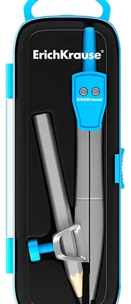 Фото №0 Циркуль металлический с карандашом 120 мм ЭРИХ КРАУЗЕ (45026)