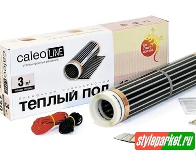фото Теплый пол под ламинат инфракрасный плёночный Caleo LINE 130 Вт/м2