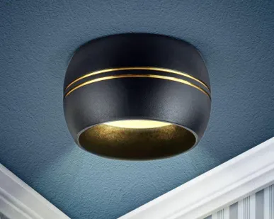 фото Светильник встраиваемый под GX53 KL81 BK/GD черн./золото ЭРА Б0049009