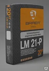 фото Теплоизоляционный кладочный раствор BRAER LM 21 М50