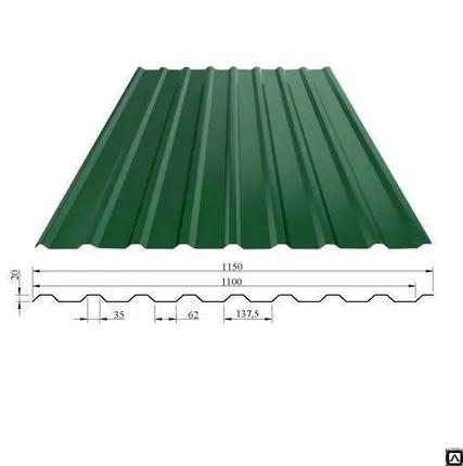 Фото №0 Профнастил МП 20 с полимерным покрытием