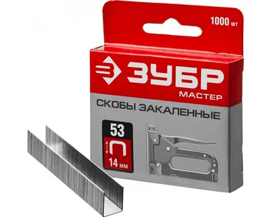 фото Скобы 14 мм для степлера, тип 53, 1000 шт.