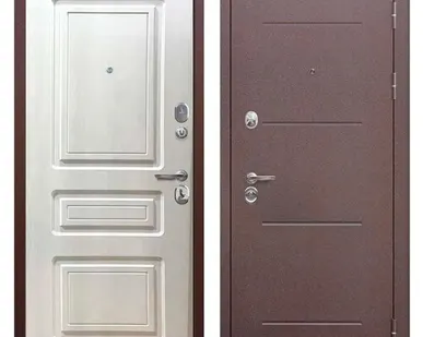 фото Дверь входная Толстяк (Ferroni) металл/МДФ, Медный антик/Белый ясень 2050х960мм, ПРАВАЯ