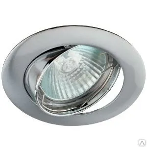 фото Светильник ЭРА KL1A CH литой простой пов. MR16, 12V/220V, 50W хром