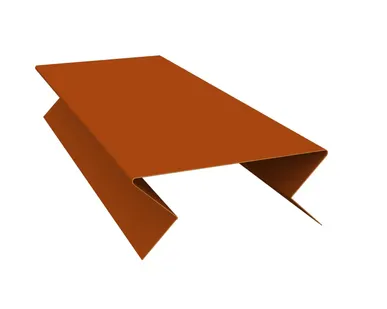 фото Планка угла внешнего составная нижняя 0,45 PE с пленкой RAL 2004 оранжевый