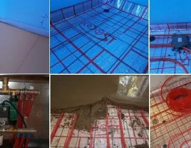 фото Монтаж водяного теплого пола.