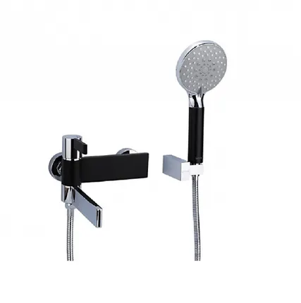 Фото №0 Смеситель для ванны GAPPO G3281 с коротким поворотным изливом, цвет: хром-черный