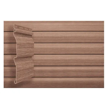 Фото №0 Сайдинг Корабельная доска Grand Line Tundra рябина (3,0м)