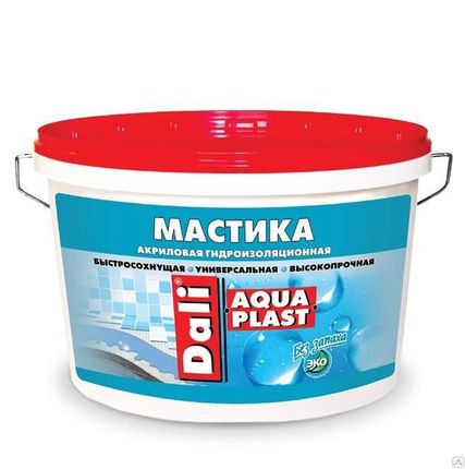 Фото №0 Мастика "Аквапласт"гидроиз.акрил.унив. 10 л