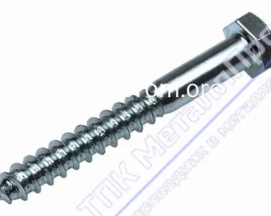 фото Шуруп по дереву с шестигранной головкой din 571 8x180 s12 50(шт) упаковка