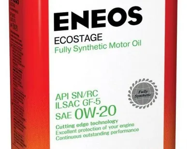 фото Масло моторное ENEOS Ecostage 0W-20 0,94 л. 100 % Sint. SN