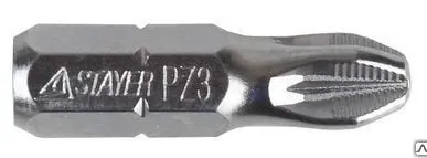 фото Биты STAYER, хвостовик C1/4", система NSS, PZ №3, 25мм, 10шт