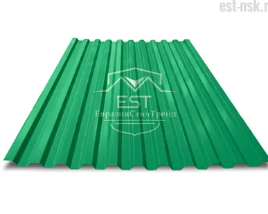 фото Профнастил С-21х1000 Pe 0.4 | RAL 6029 Зелёная мята