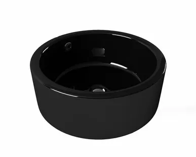 фото Дисма Умывальник накладной A028BG черный (415*415*155 мм)