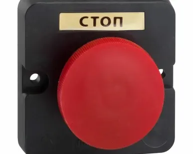 фото Пост кнопочный ПКЕ 112/1 У3 IP40 красный гриб 150728