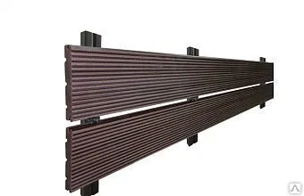 Фото №0 Планкен из древесно-полимерного композита (ДПК) «ВЕЧНОЕ ДЕРЕВО» - Палисандр