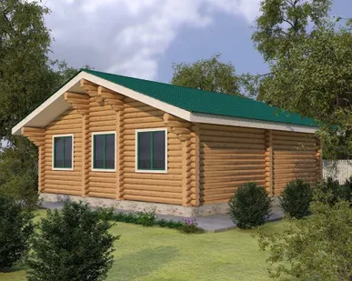 фото Сруб дома 9х12 м одноэтажный