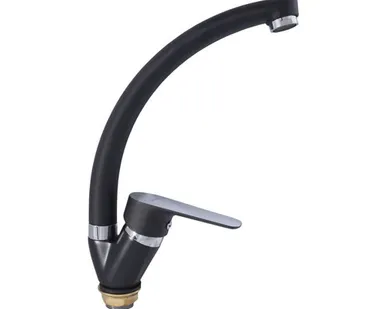 фото Смеситель для кухни VODEN 4724 А23N, боковая ручка без подводки,черный