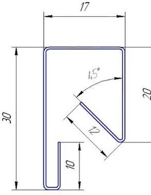 Фото №0 Планка П-образная заборная 17 2м/3м Print Дачный