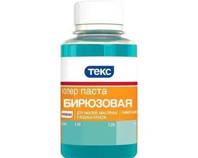 фото Колорант Текс №19 универсальный бирюзовый 0.1 л