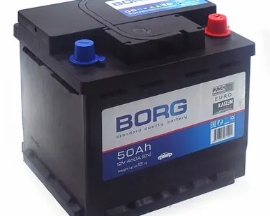 фото Аккумулятор BORG Standard 50 Ач о.п. (ТУРЦИЯ)